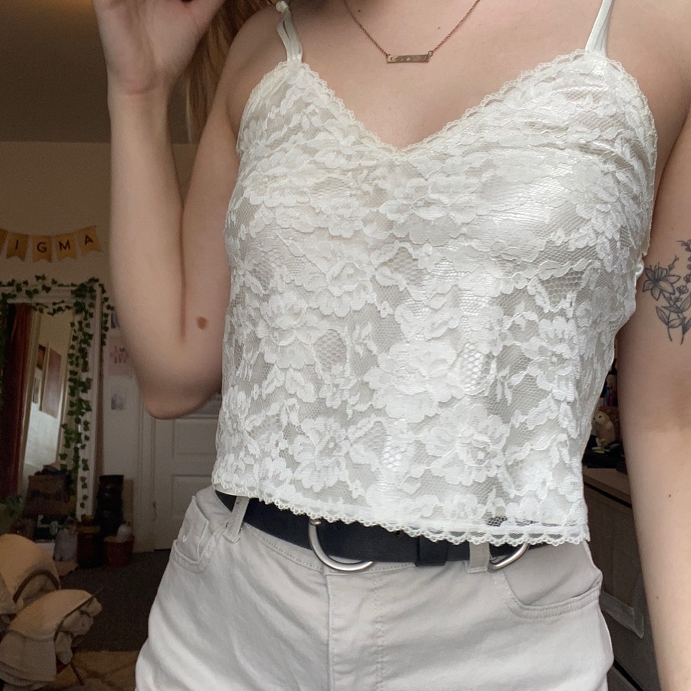 90s victoria’s secret lace lingerie camisole